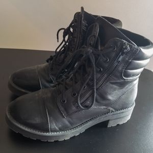 Black Combat Boots Size 7.5